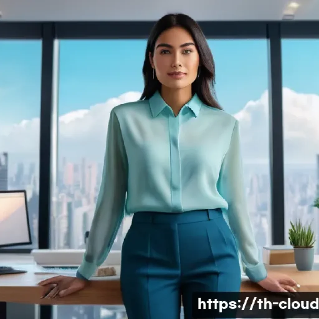 클라우드 서비스의 사용자 맞춤형 옵션 평가 - **Prompt 1: Personalized Digital Home Office**
"A young, diverse professional woman, wearing sty...